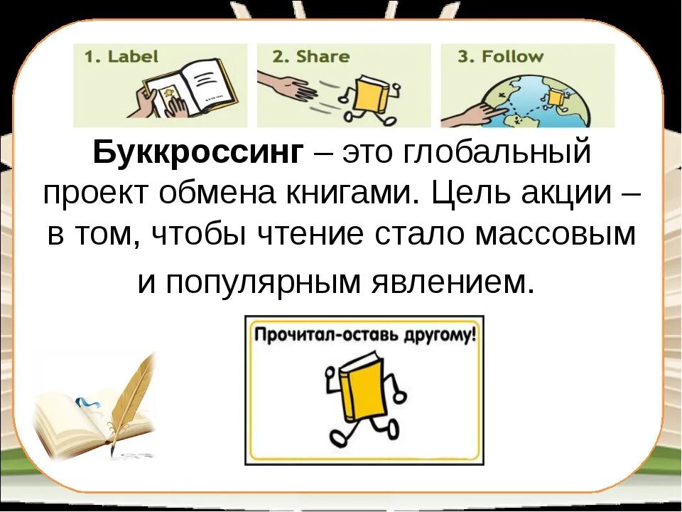 Буккроссинг это простыми словами. Буккроссинг. Буккроссинг презентация. Обмен книгами буккроссинг. Буккроссинг цель.