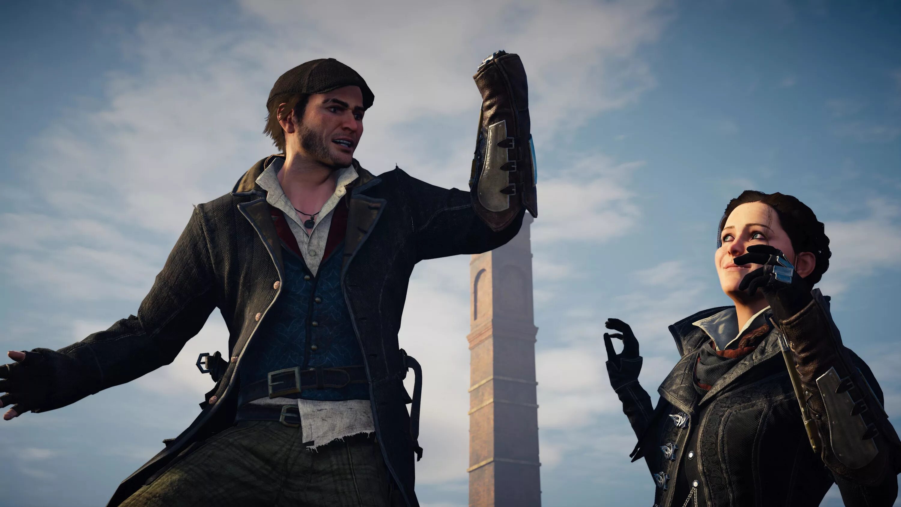 I beat them. Джейкоб Фрай. Джейкоб Фрай Assassins Creed. Близнецы Фрай ассасин. Ассасин Крид Синдикат Джейкоб Фрай.