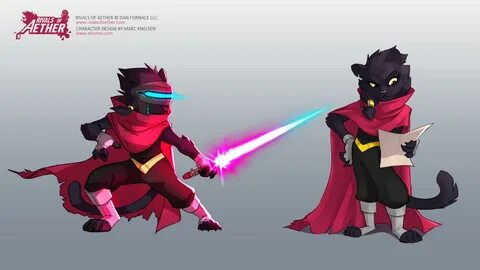 ArtStation - Rivals of Aether -- Clairen character design, Marc Knelsen.