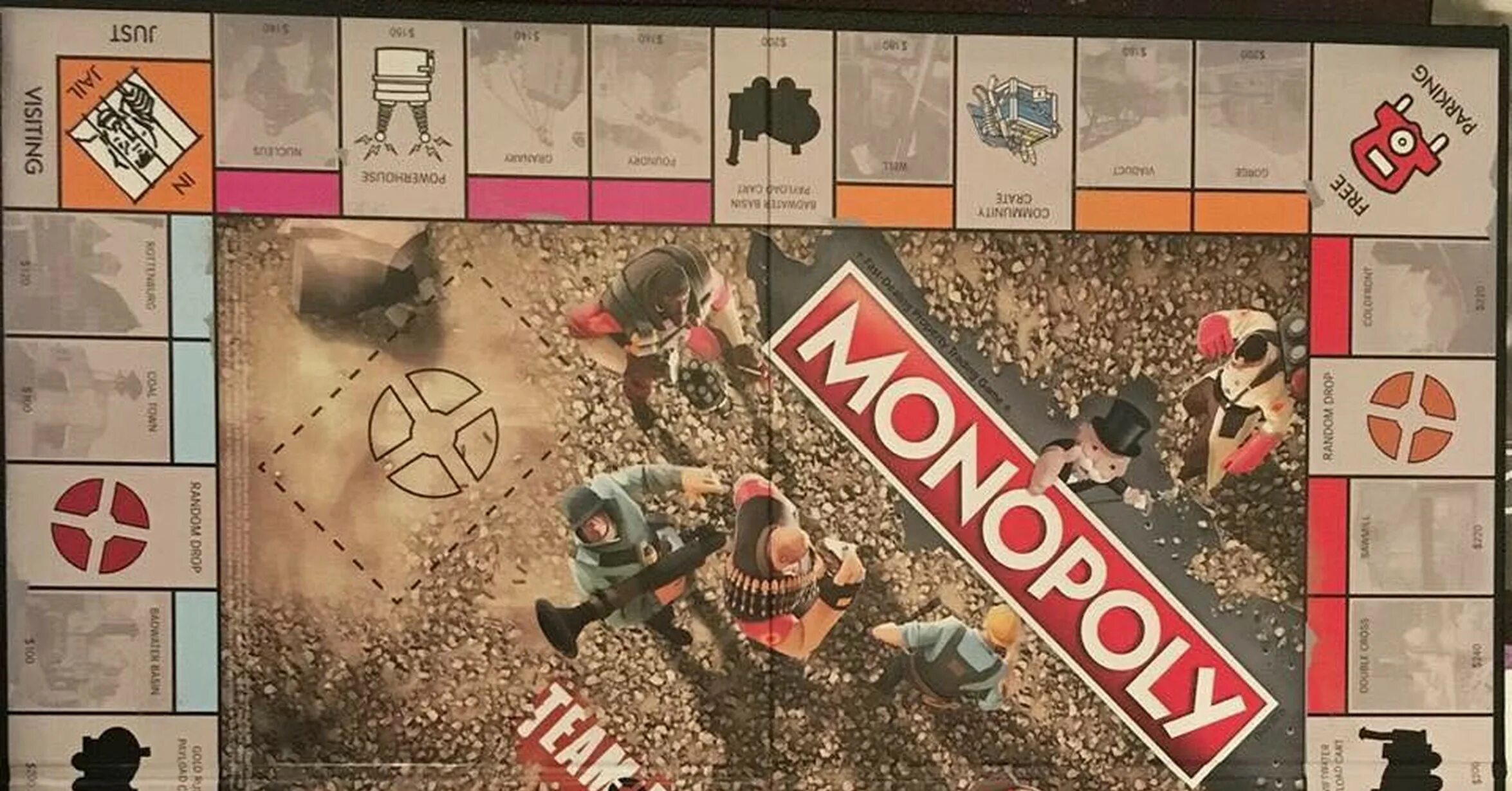 Монополия тф2. Monopoly Team Fortress 2. Монополия tf2. Tf2 Monopoly Board.