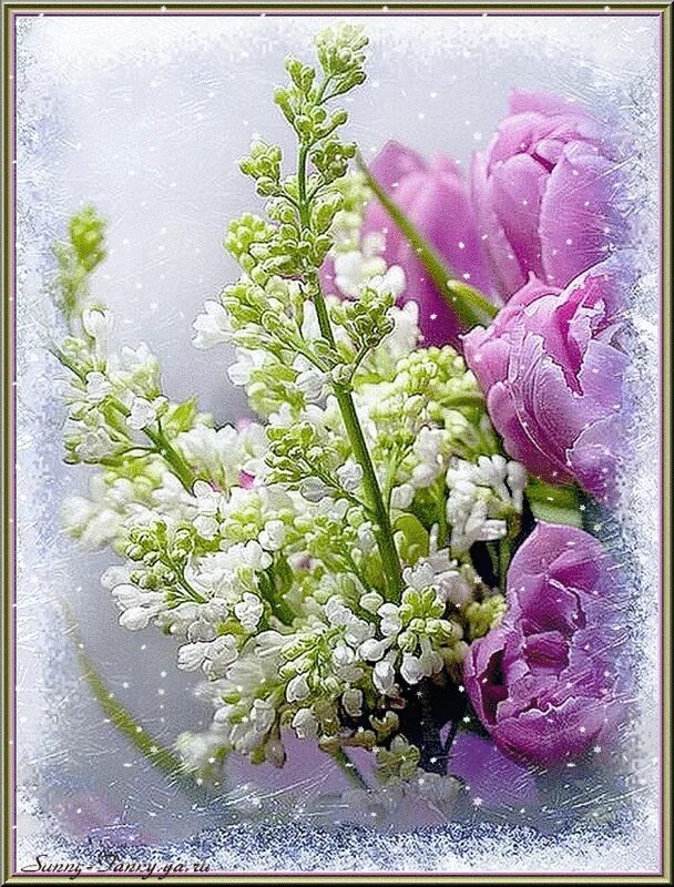 Первый день весны гифки мерцающие. Нежные весенние цветы. Красивые открытки с весенними цветами. Красивый весенний букет. Прекрасного весеннего дня.