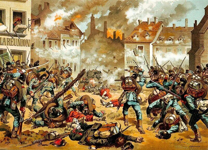 После поражения в войне с германией. Битва при седане 1870.