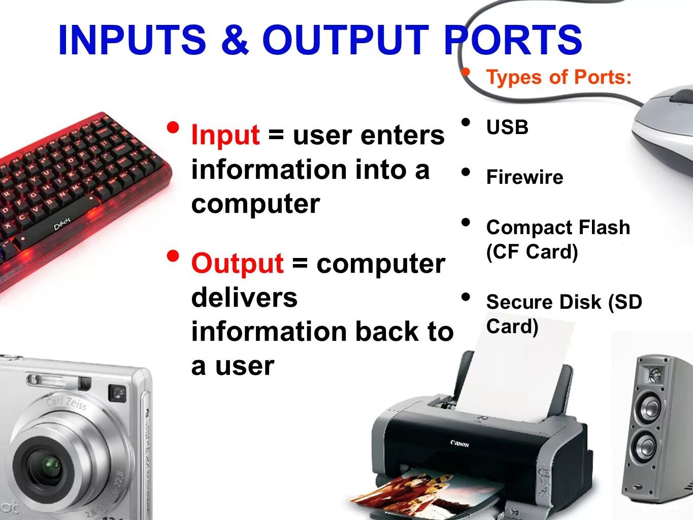 Name inputs outputs. Input output. Оутпут. Output компьютера. Input and output devices.