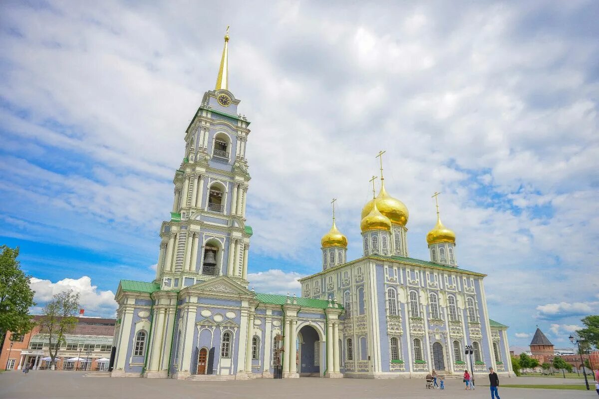 Тула реставрация. Колокольня Успенского собора Тула.