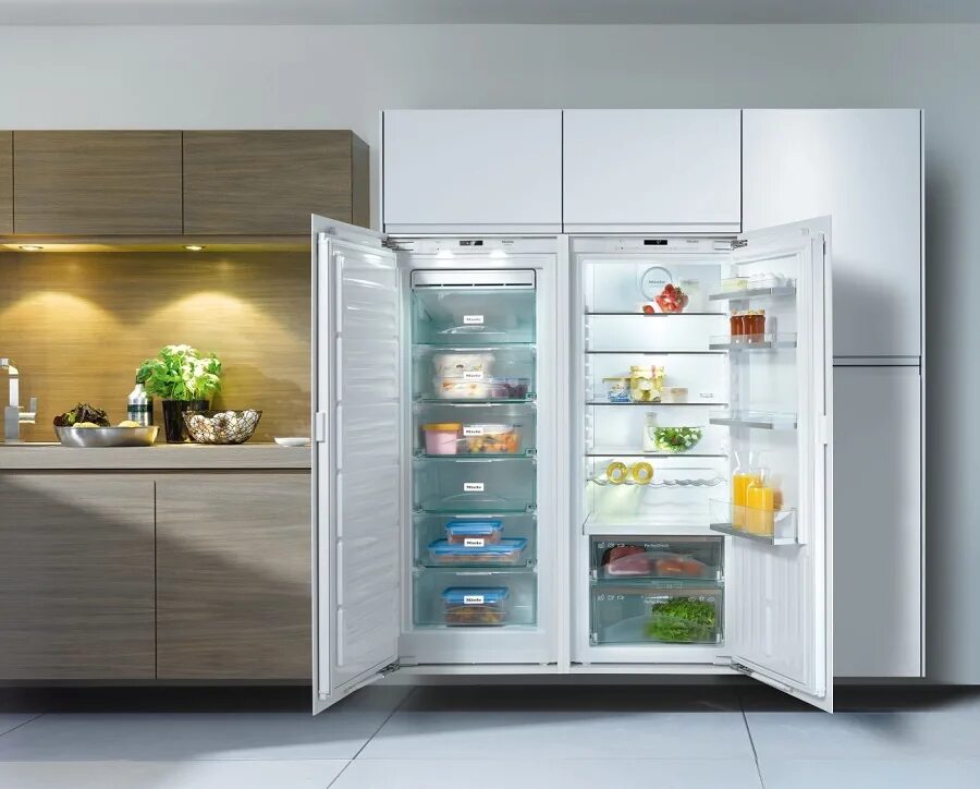 Холодильник морозильник. Холодильник Miele Side by Side. Холодильник (Side-by-Side) Novex nssn117892x. Холодильник Side by Side морозильная камера и холодильная. Встраиваемый холодильник Miele k 8967 sed.