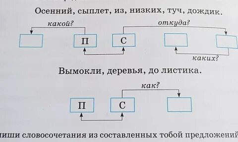Составить 30 предложений