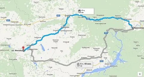 Красноярск шарыпово расстояние на машине по трассе