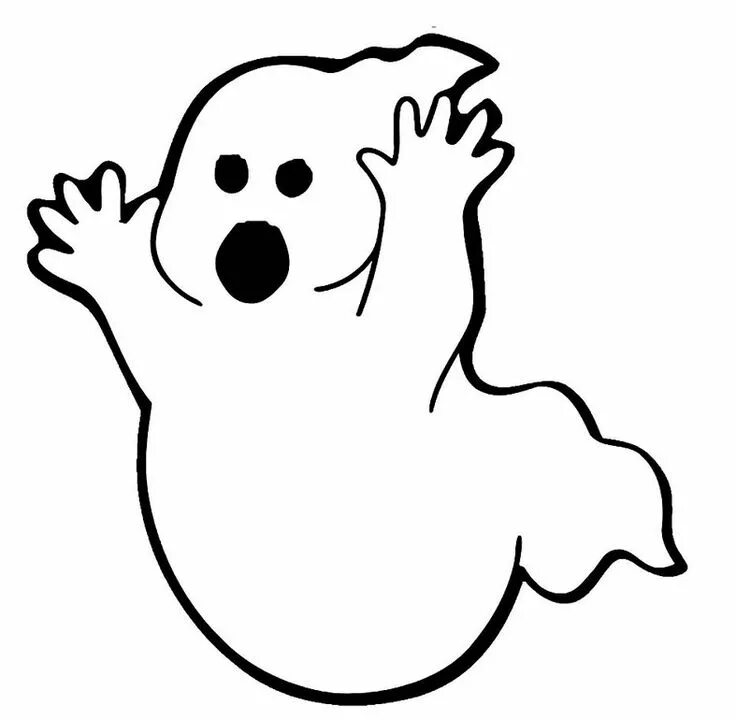 Привидение раскраска для детей распечатать Ghost Coloring Pages
