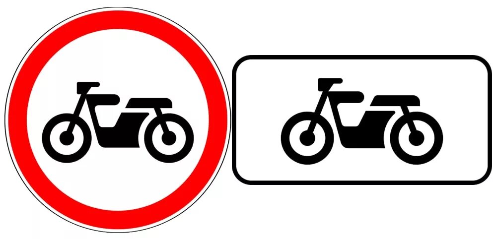 Дорожный знак мотоцикл. Дорожные знаки для мопедов. Знак парковка для мотоциклов. Знак движение мопедов.
