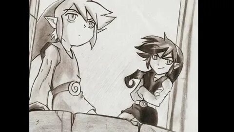 Link's shadow