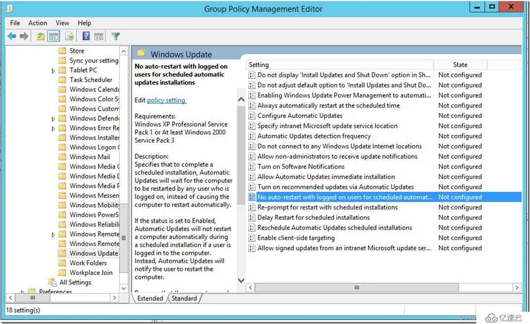 Group Policy Management Editor. Windows Automatic updates Manager. Group Policy Management. Media Lounge update not installing. User restart