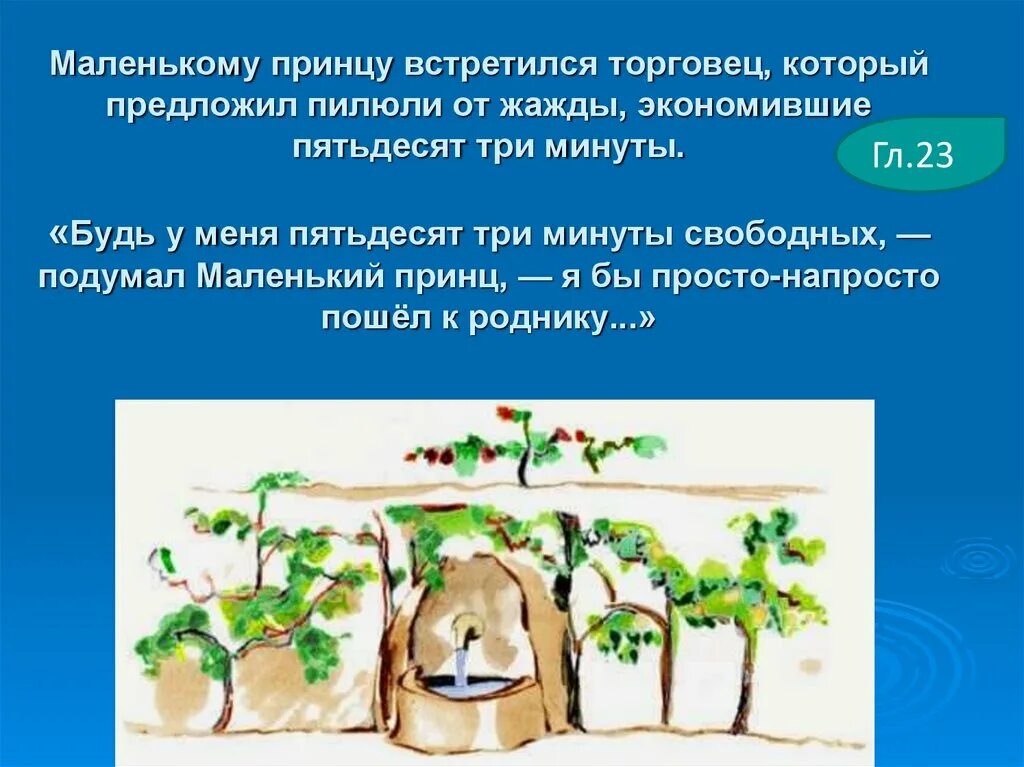 Маленький принц презентация 6 класс. Маленький принц урок в 6 классе. Маленький принц встретил торговца. Какое средство продавал торговец маленький принц. Пилюли от жажды.