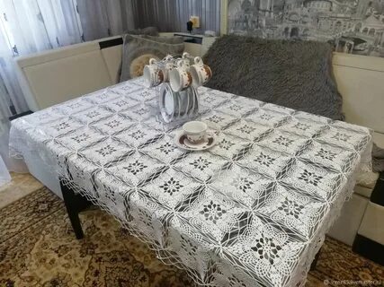 Скатерть квадратами