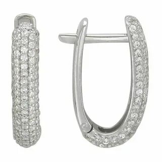 Серьги из белого золота 585 пробы
