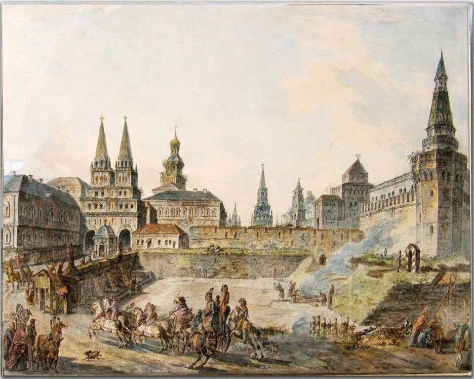 Китай город в москве какой век. Фёдор Алексеев пейзажи Москвы 1800.