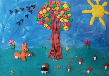 Рисуем пластилином 2 класс