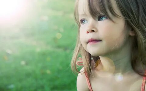 Cute little girl. 