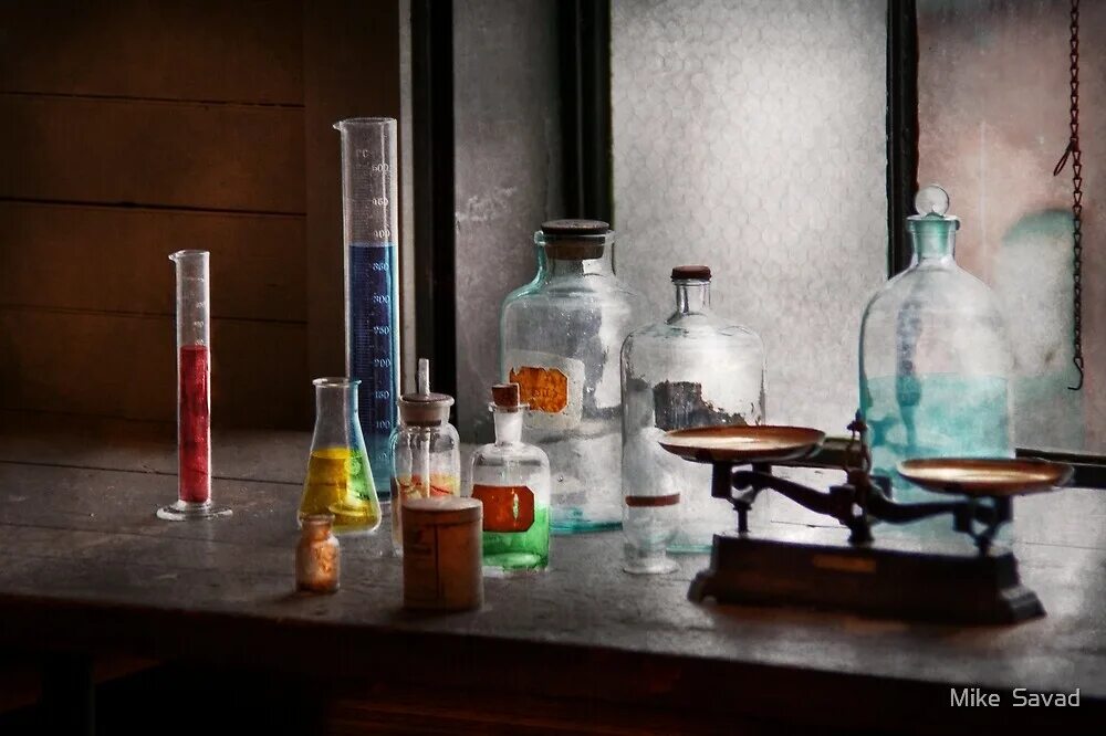 лаборатория колбы.