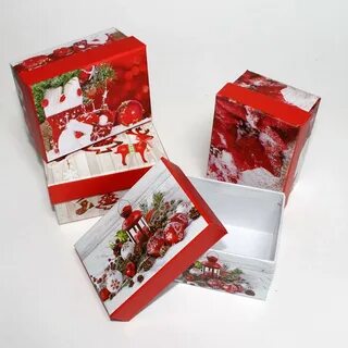 Новогодние коробки оптом
