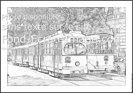 Dessins Gratuits à Colorier - Coloriage Tramway à imprimer