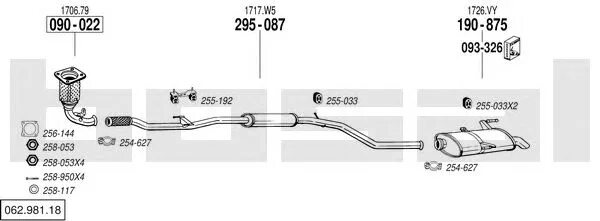 Bosal 256-053. 258-117 Bosal. Bosal 255-087. 255-033 Bosal. 32.99 53.190