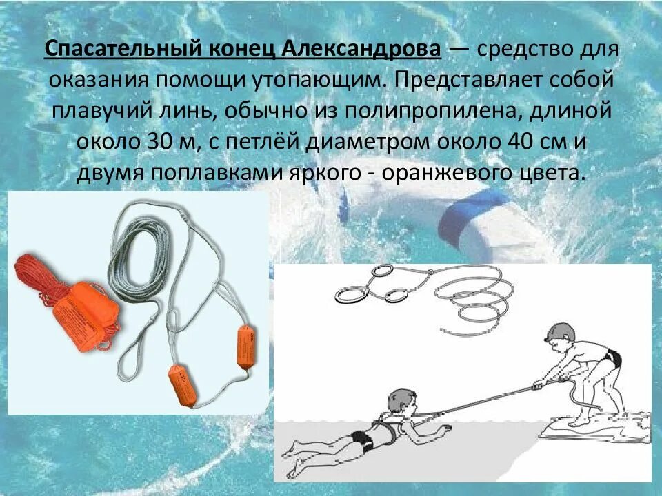 Спасательные средства на воде. Линь спасательный конец александрова. средства спасения на воде. спасательное средство конец александрова. спасательный конец александрова описание.