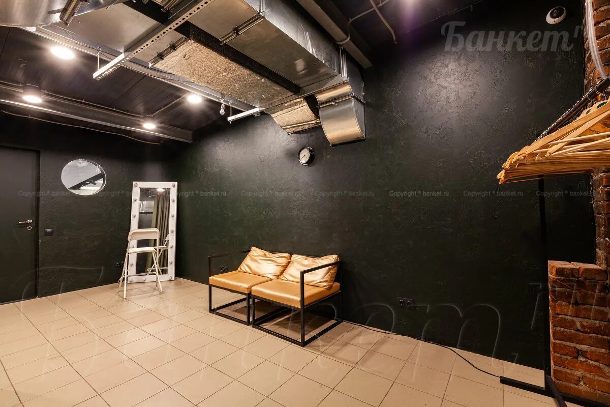 Grey green event space. Grey green event space