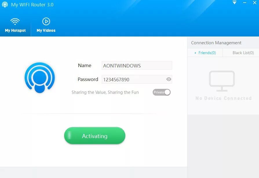 Wi fi android windows
