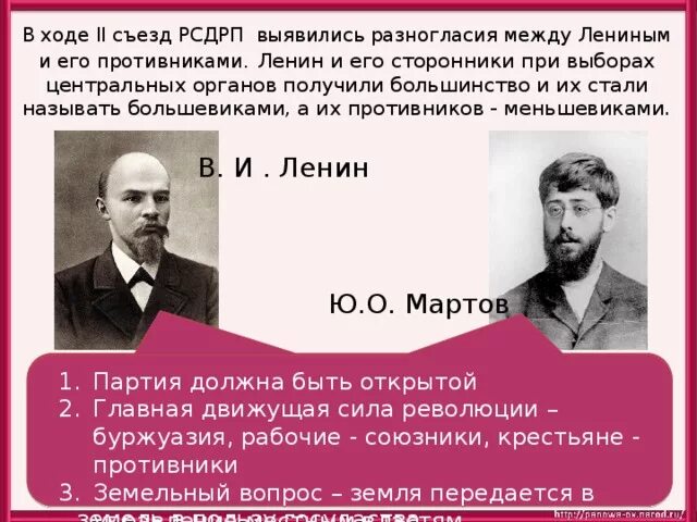 В каком году рсдрп. Съезды партии рсдрп. ленин рсдрп. 2 съезд рсдрп. ленин и мартов рсдрп.