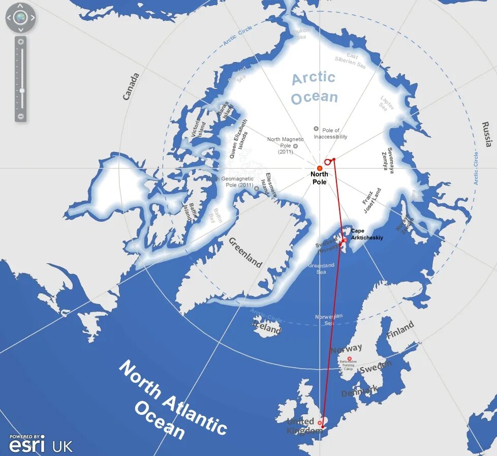 Где находится географический северный полюс. Маршрут Дмитрия Шпаро на Северный полюс 1979. Северный полюс на карте. Арктика на карте.