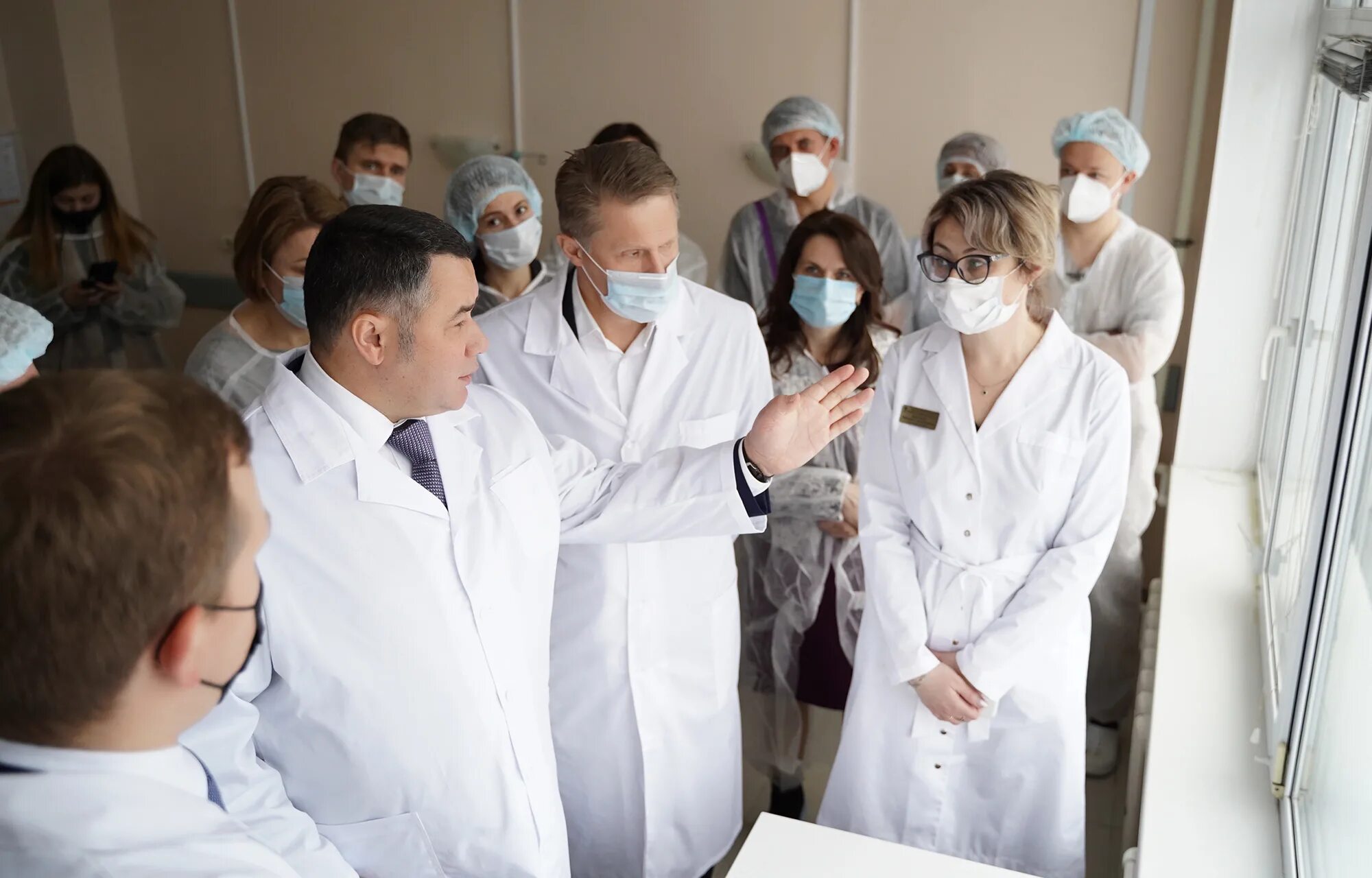 Мурашко посетил. Мурашко министр здравоохранения. больница тверская область. окб тверь. гбуз областная клиническая больница поликлиника, тверь.
