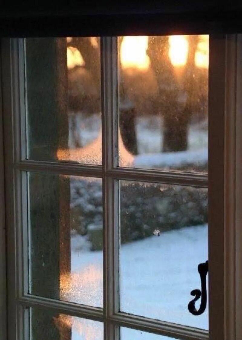 Look out of the window it snow