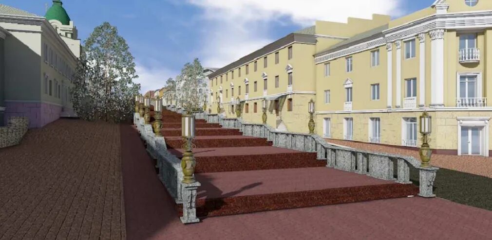 Брянск ул ленина. Лестница бульвар гагарина брянск. лестница на набережной брянск. набережная брянск проект реконструкции. набережная брянск ступеньки.