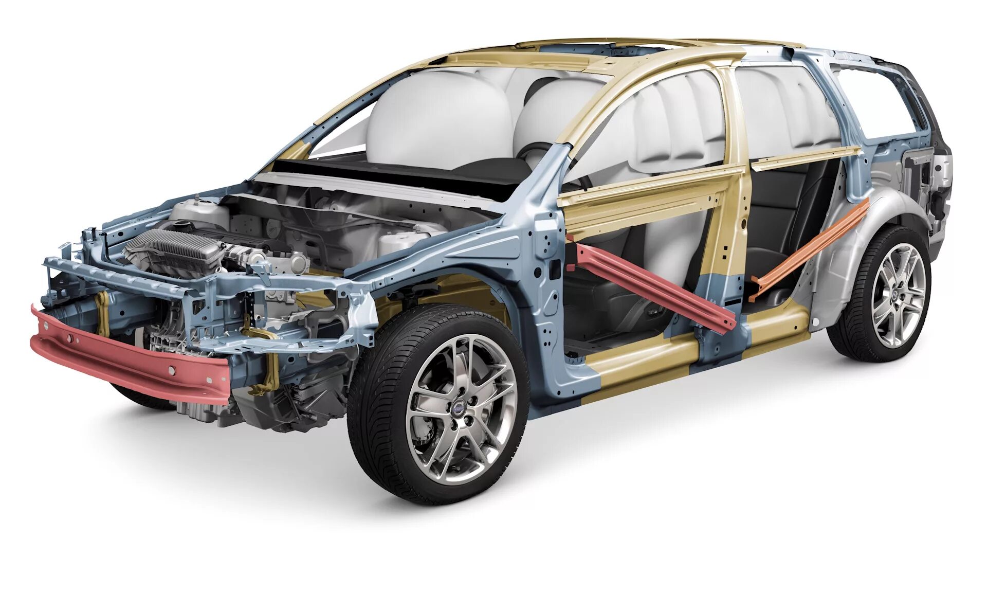 Что такое кузов. Несущий кузов вольво s60. силовой каркас volvo xc60. силовой каркас вольво xc90. volvo xc60 структура кузова.