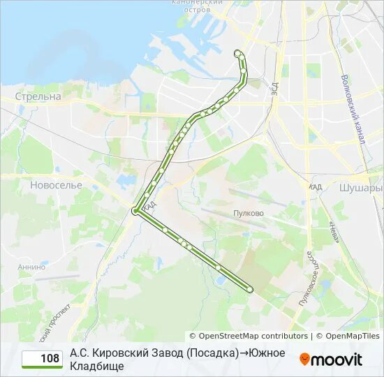 Расписание автобусов 108 санкт петербург. Автобус 108 карта маршрута. кировский завод маршрут автобусов. 108 автобус маршрут спб. маршрут автобуса по южному кладбищу спб.