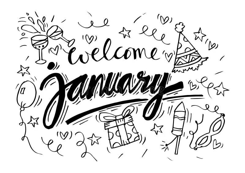 Месяц январь знак. Welcome january. Welcome january. Welcome january. Январь надпись.