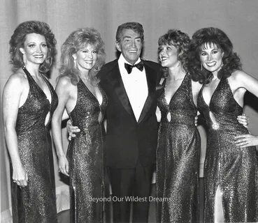 Dean Martin and The Golddiggers hanging out backstage at Bally’s Las Vegas ...