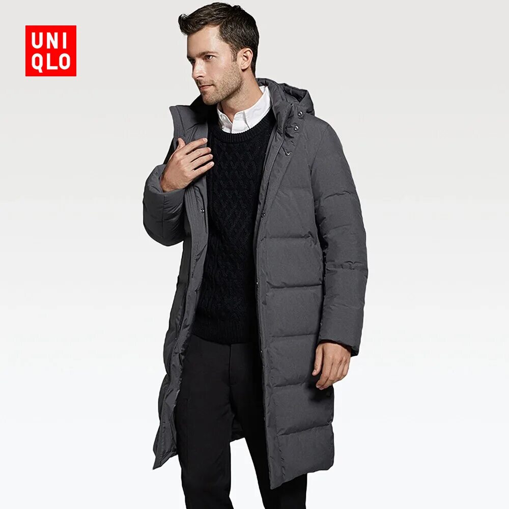 Мужское пуховое пальто Uniqlo. Бесшовное удлиненное пальто Uniqlo. Пуховое пальто Uniqlo. Uniqlo куртка длинная. Удлиненные мужские пуховики купить