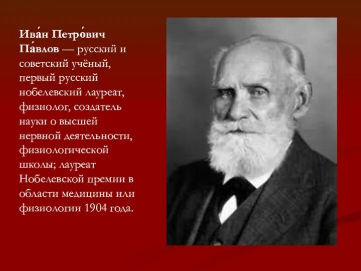 Открытие советских ученых в области медицины. Русский учёный и. п. Павлов.