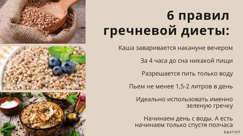 Разгрузочный день на гречке сколько гречки
