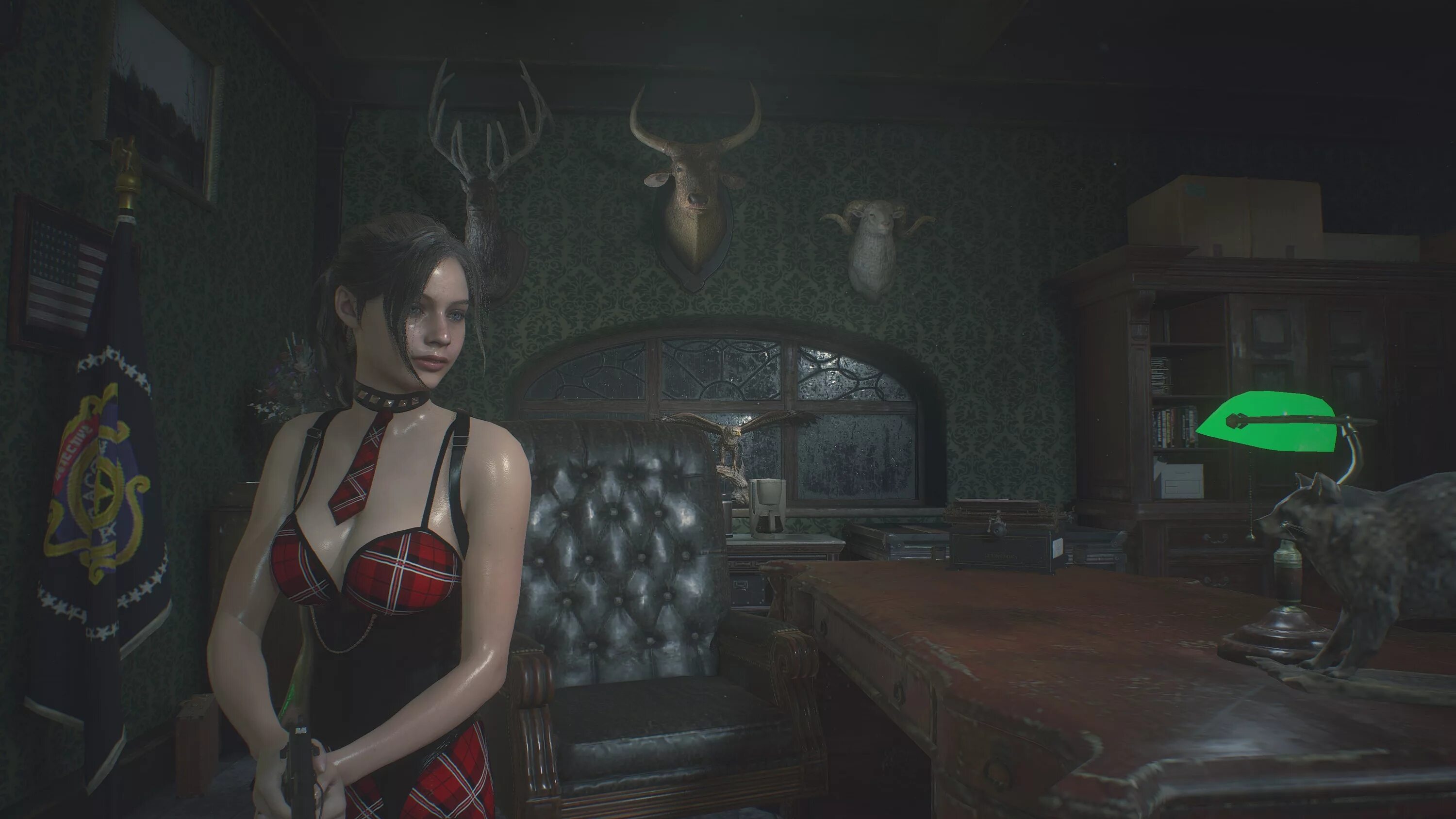 Resident evil 2 статуи клэр. Клэр редфилд resident evil 2 remake. резидент эвил 2 детектив с черными волосами.
