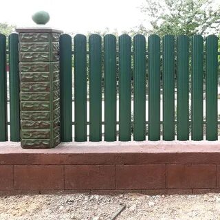 Штакетник металлический зеленый мох