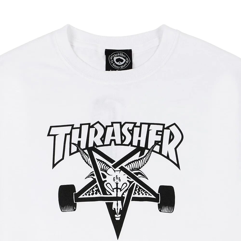 Thrasher Skategoat. Thrasher t Shirt. Цепочка трешер. Thrasher футболка. Я считаю бирки на мне черный