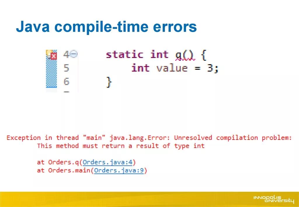 Compile time