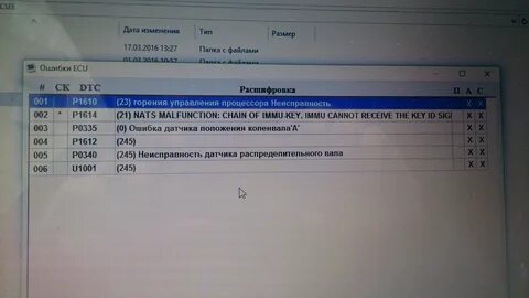 Ошибка ниссан р12