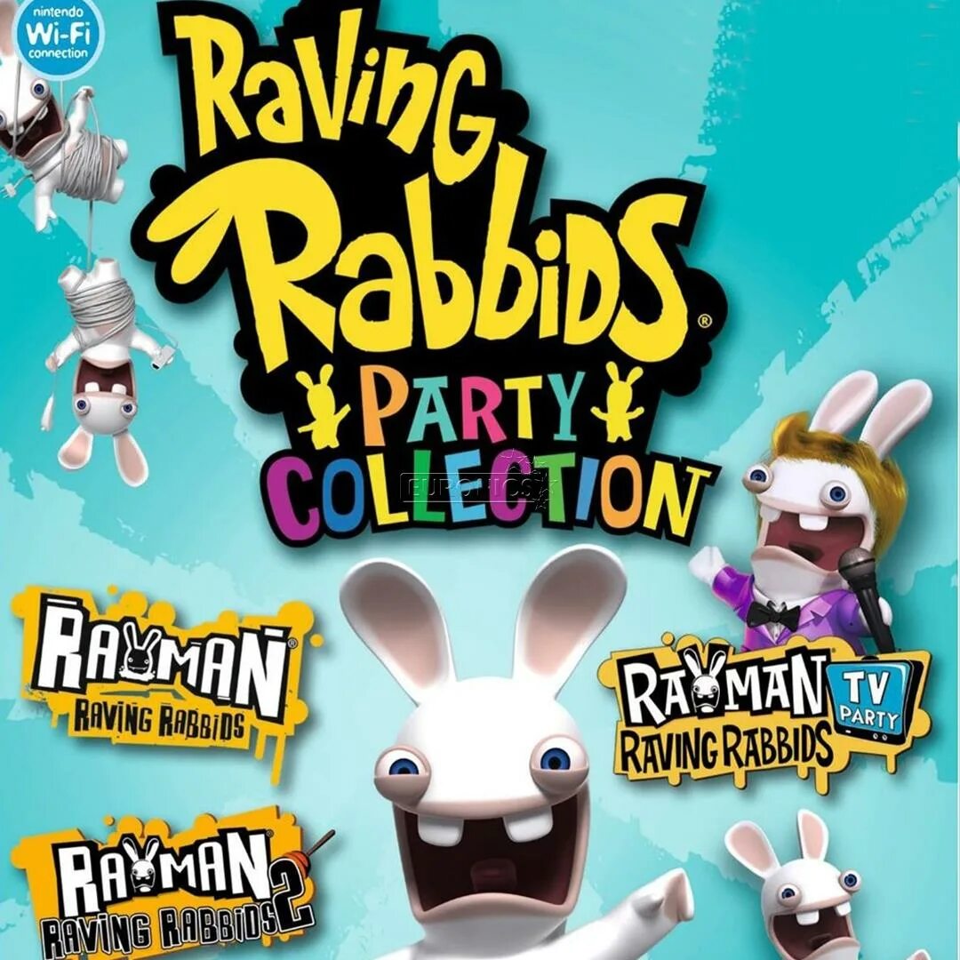 Rabbids Party collection. Raving Rabbids Party collection Wii. Игра Rabbids Party of Legends. Rayman Raving Rabbids TV Party Wii.
