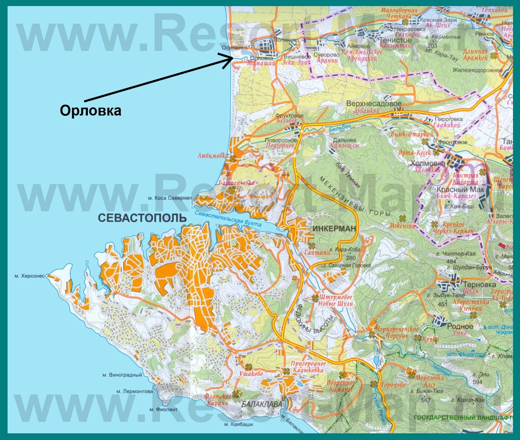 Орловка на карте украины. Орловка Севастополь карта. Пос Орловка Севастополь на карте. Орловка Крым на карте. Севастополь поселок Орловка на карте.