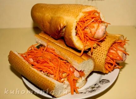 Сосиска с морковкой