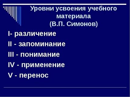 Понимание и усвоение