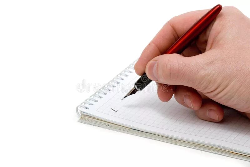 I write with pen